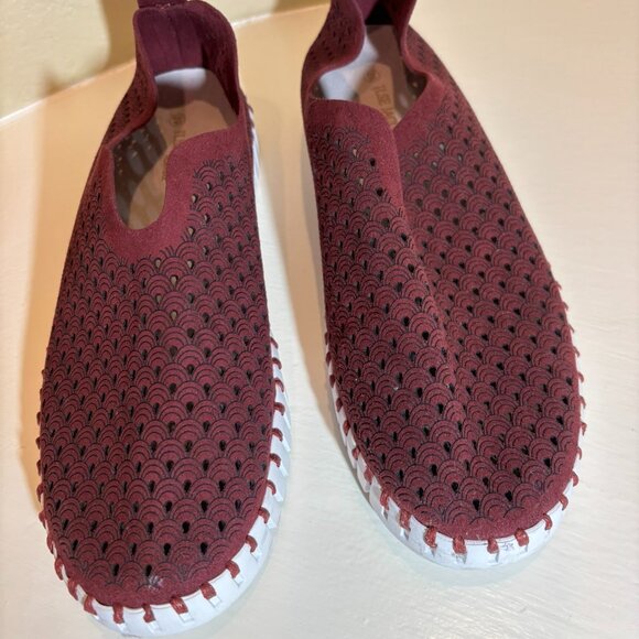 💗Ilse Jacobson Tulip Flats Maroon Size 8 - Picture 4 of 7